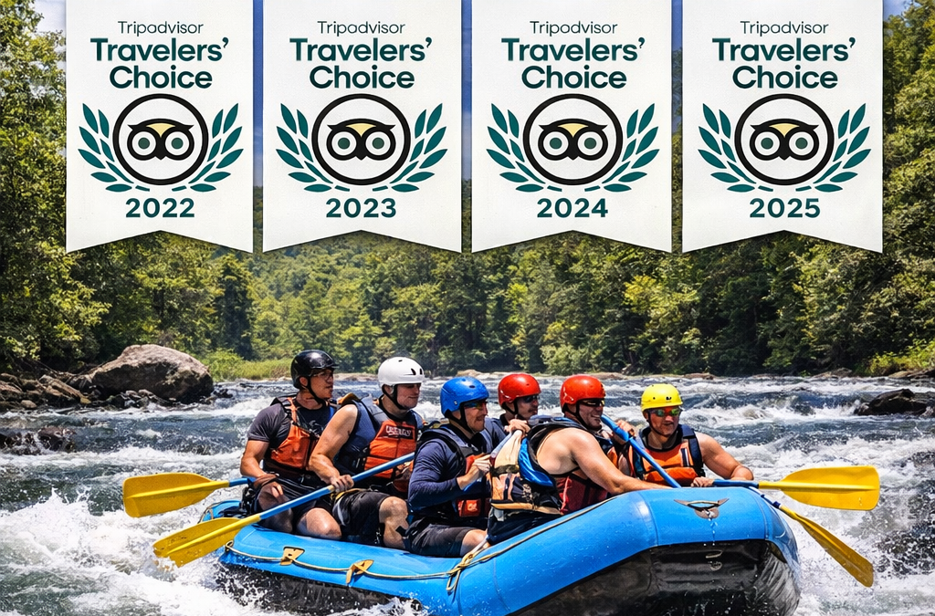 Best Ocoee Rafting Company Voted TripAdvisor Travelers’ Choice 4 Years in a Row